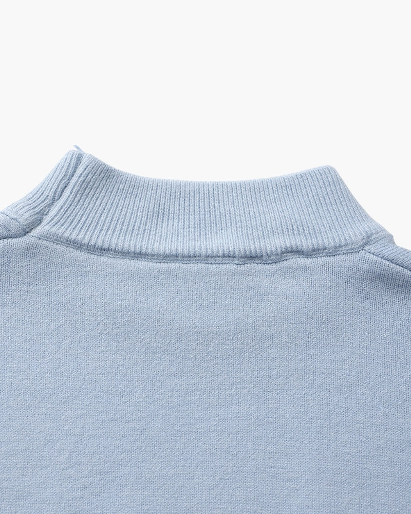 Essential Ribbed Mock Neck Jumper