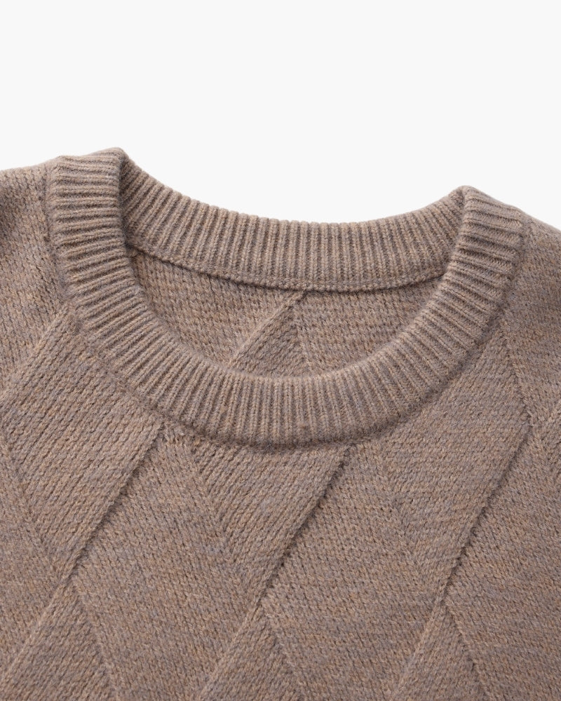 Diamond Knit Crewneck Jumper