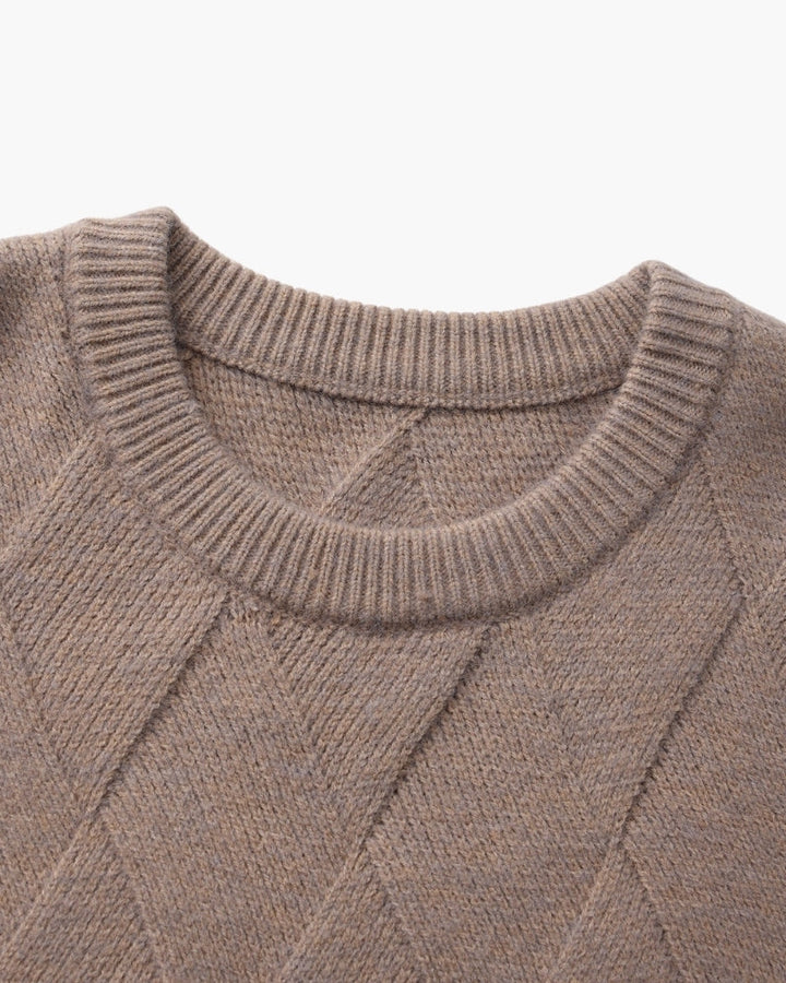 Diamond Knit Crewneck Jumper