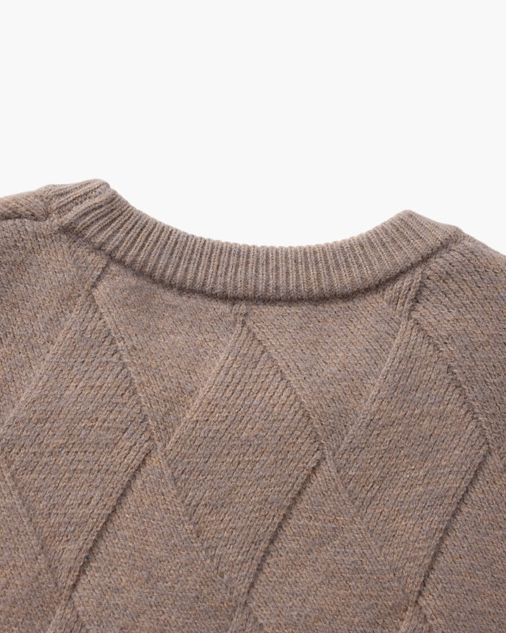 Diamond Knit Crewneck Jumper