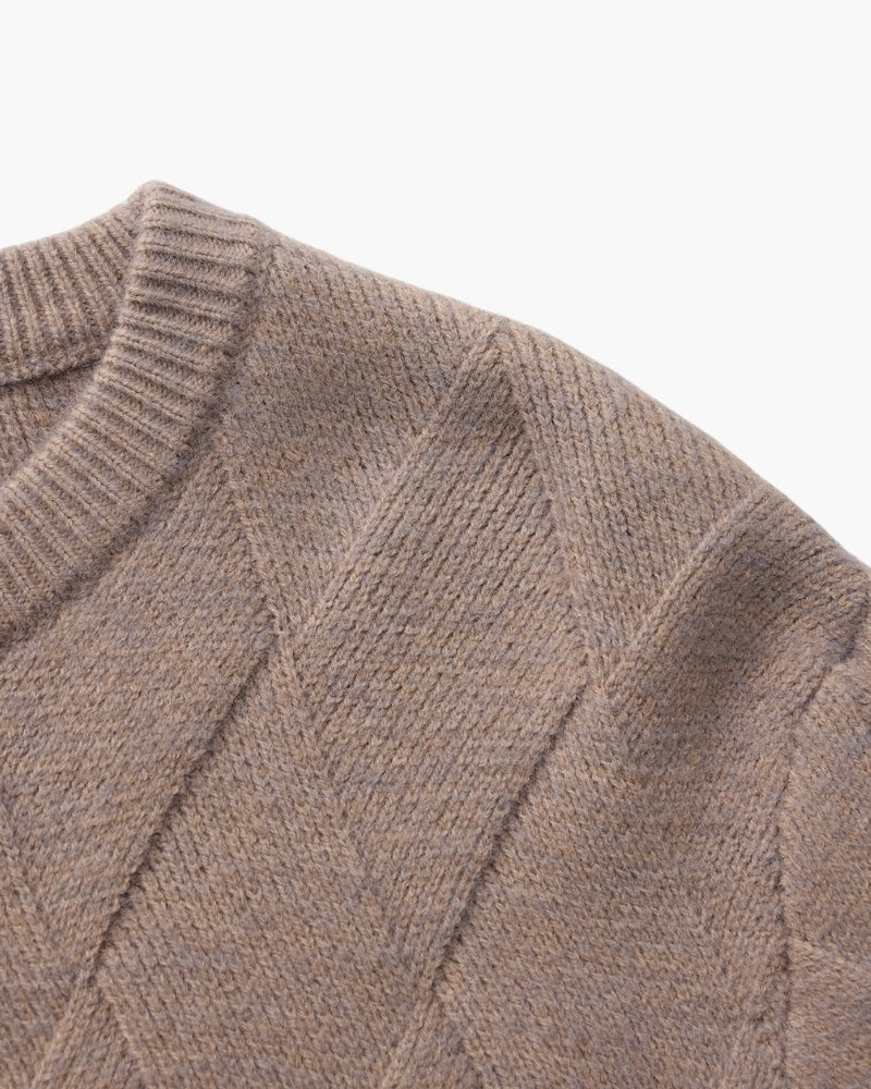 Diamond Knit Crewneck Jumper