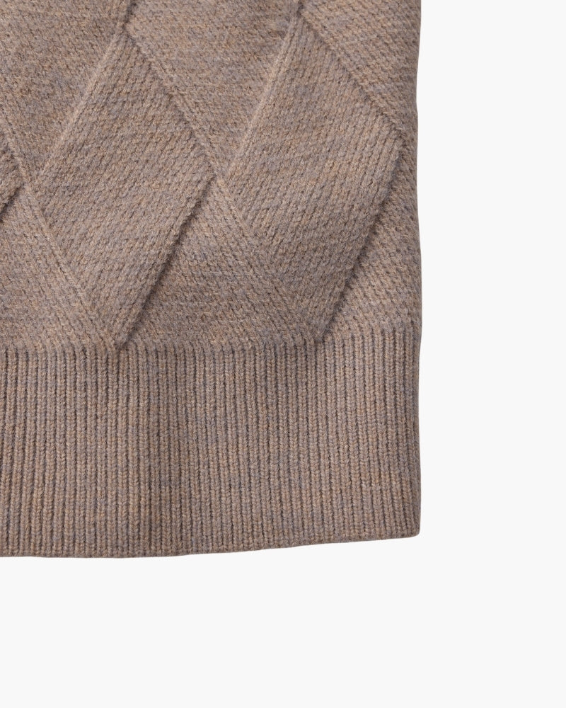 Diamond Knit Crewneck Jumper