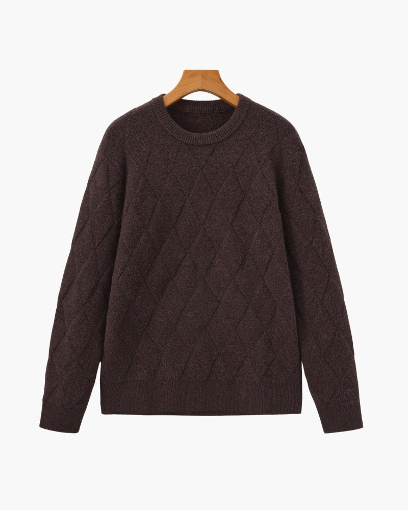 Diamond Knit Crewneck Jumper