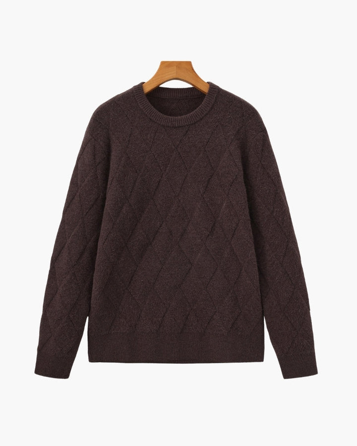 Diamond Knit Crewneck Jumper