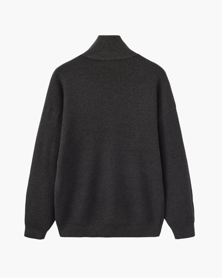 Refined Half-Zip Knit Pullover