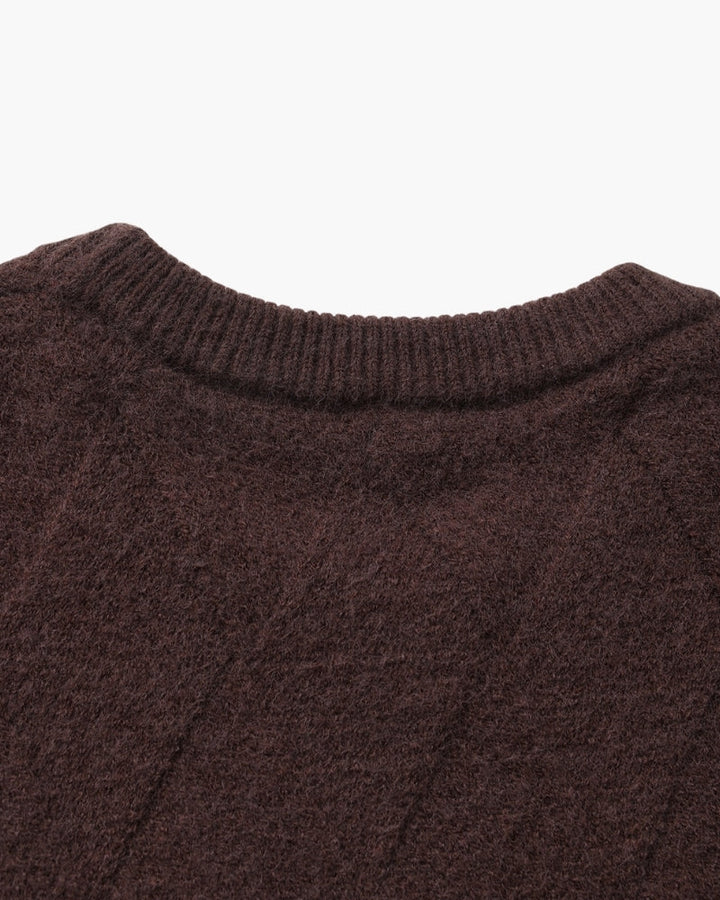 Diamond Knit Crewneck Jumper
