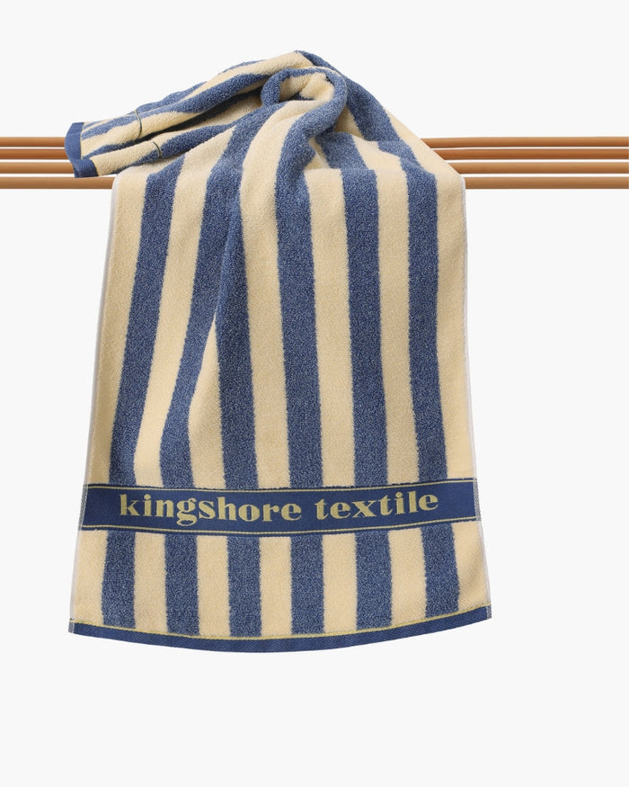 Striped Hand Towel Absorbent Quick-Dry for Bathroom
