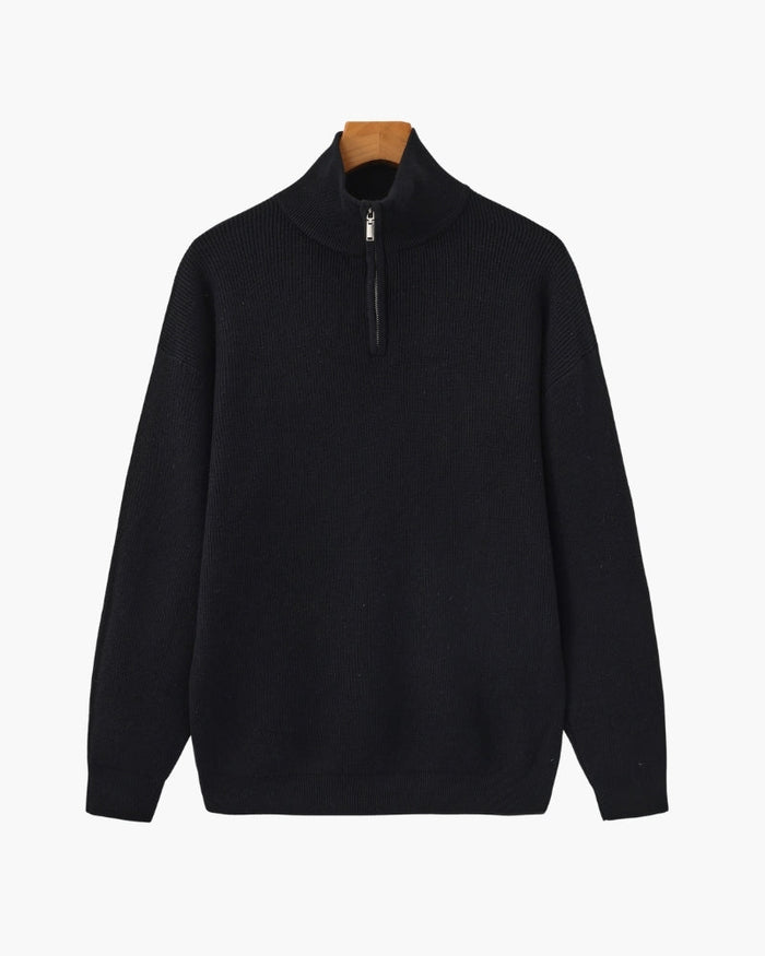 Refined Half-Zip Knit Pullover