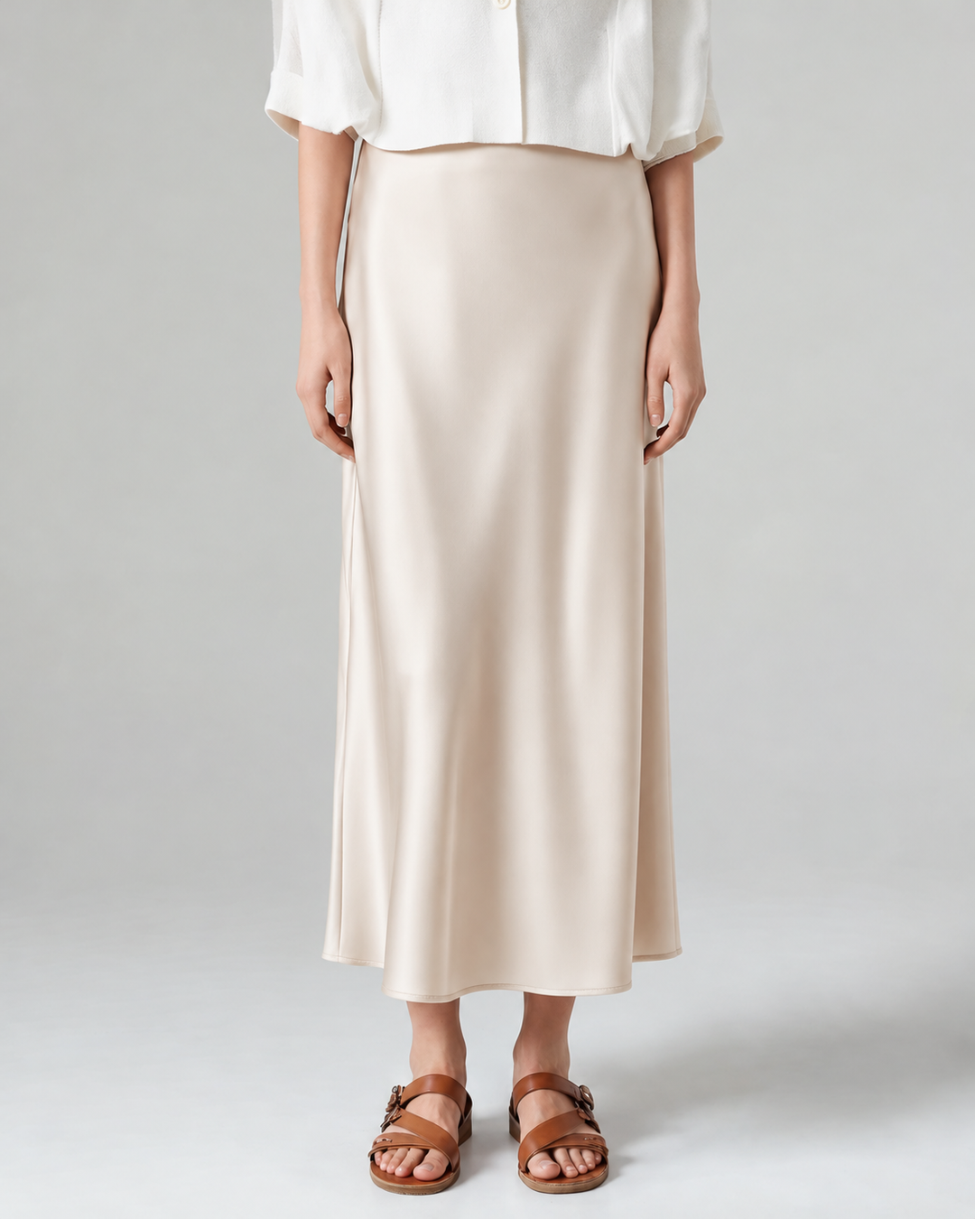 Old Money Silk Skirt