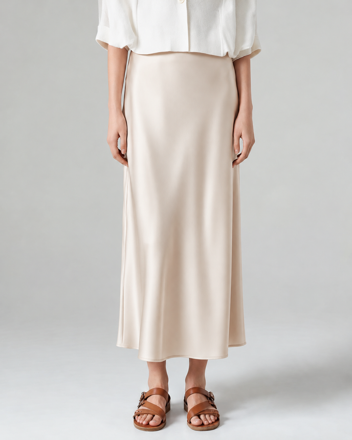 Old Money Silk Skirt