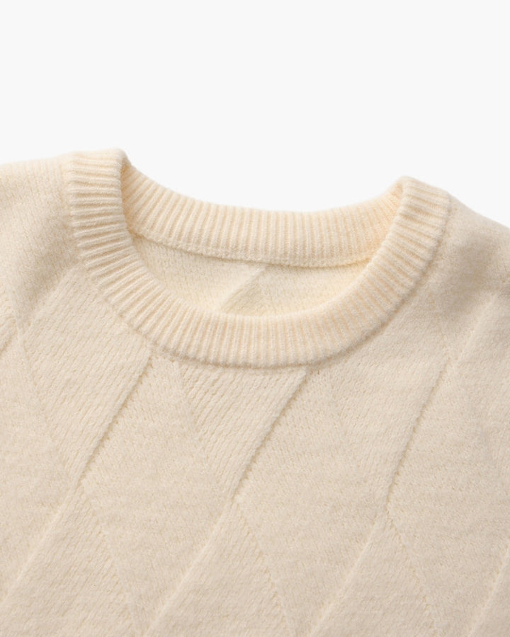 Diamond Knit Crewneck Jumper