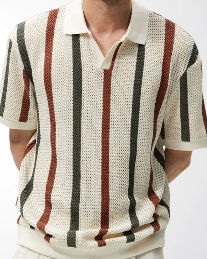 Resort Knit Stripe Polo
