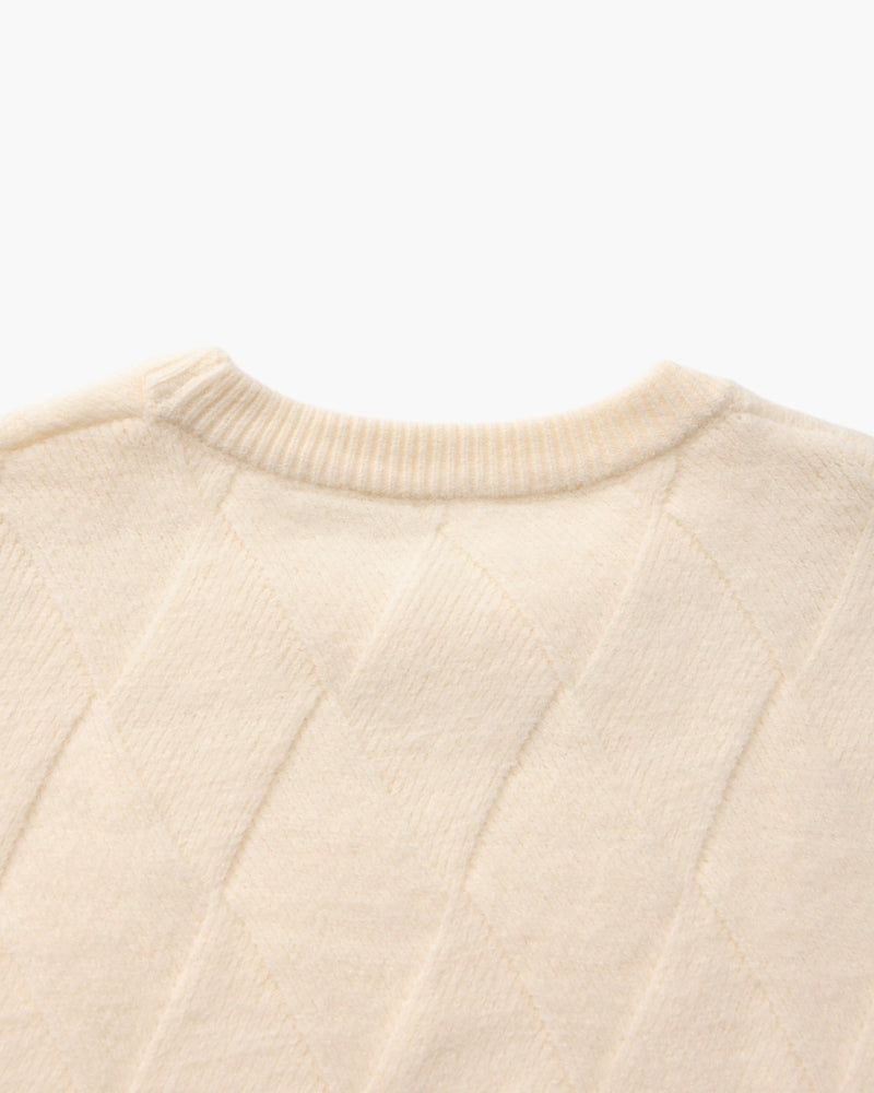 Diamond Knit Crewneck Jumper