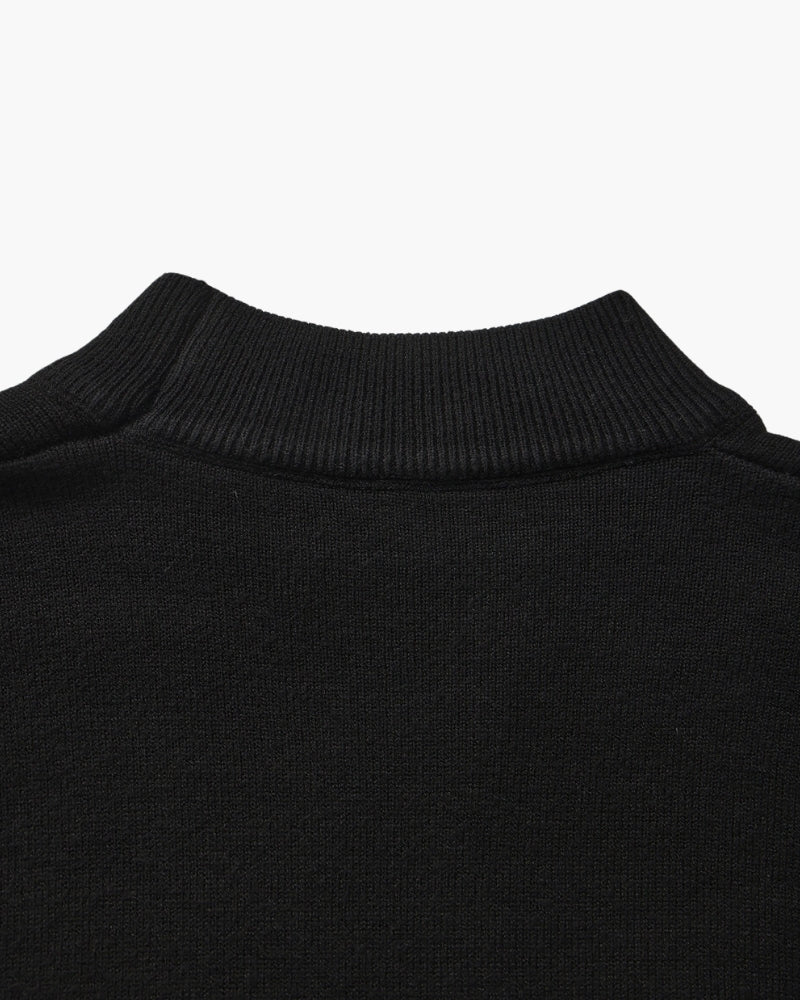 Essential Ribbed Mock Neck Jumper