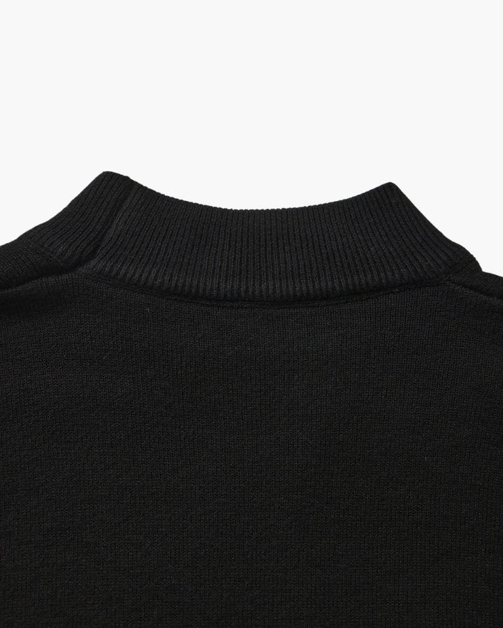 Essential Ribbed Mock Neck Jumper