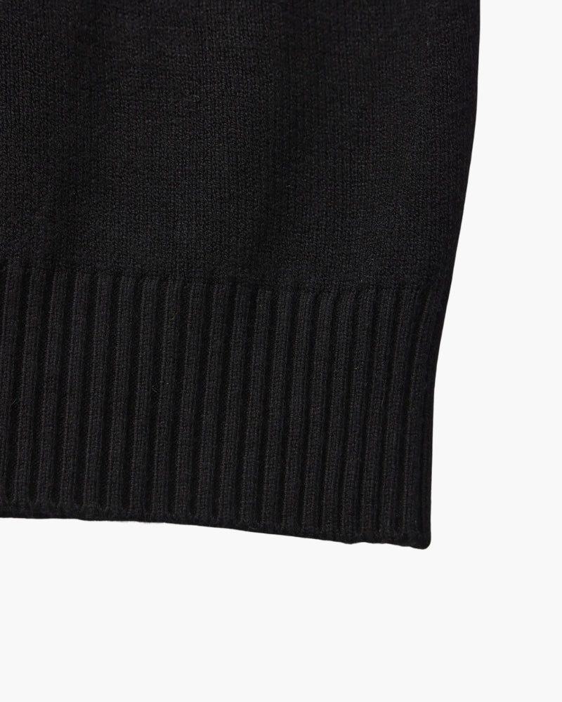 Essential Ribbed Mock Neck Jumper
