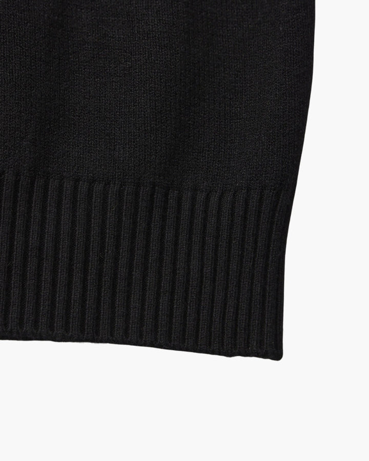 Essential Ribbed Mock Neck Jumper
