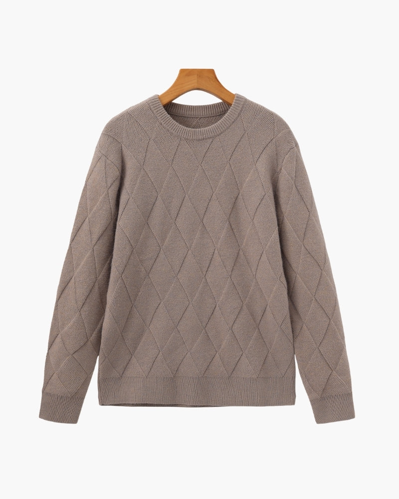 Diamond Knit Crewneck Jumper