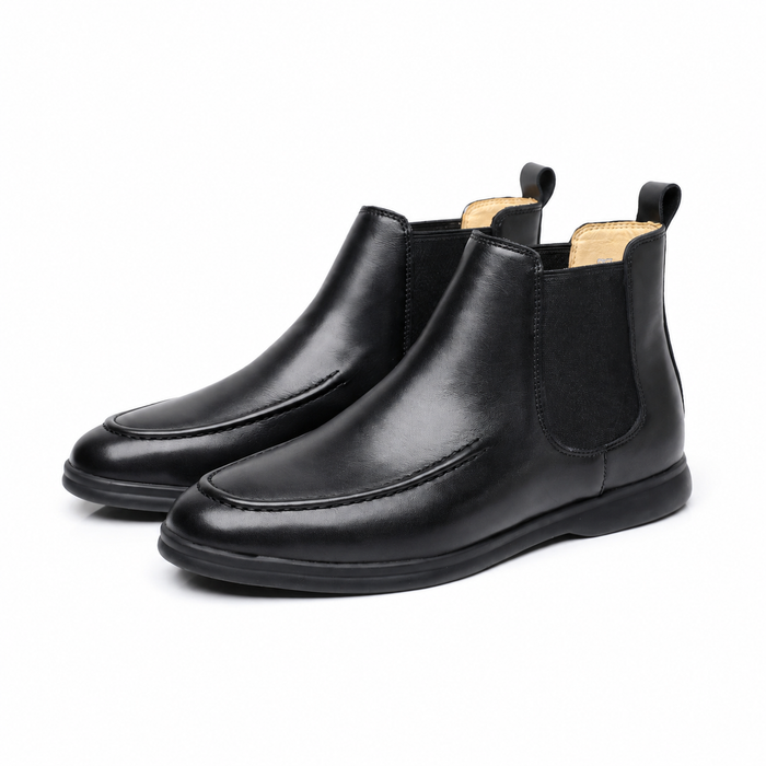 Men's Chelsea Boots with Elastic Side Panels