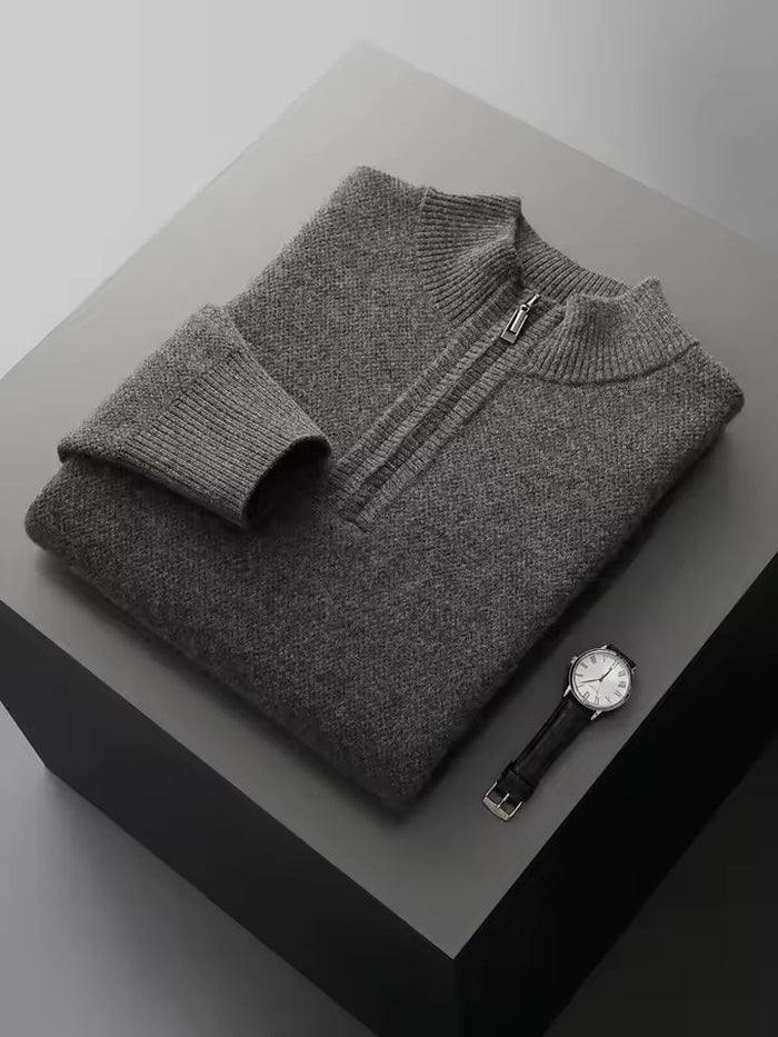 Men's Zip-Up Tracksuit with Half-Zip Jumper and Joggers