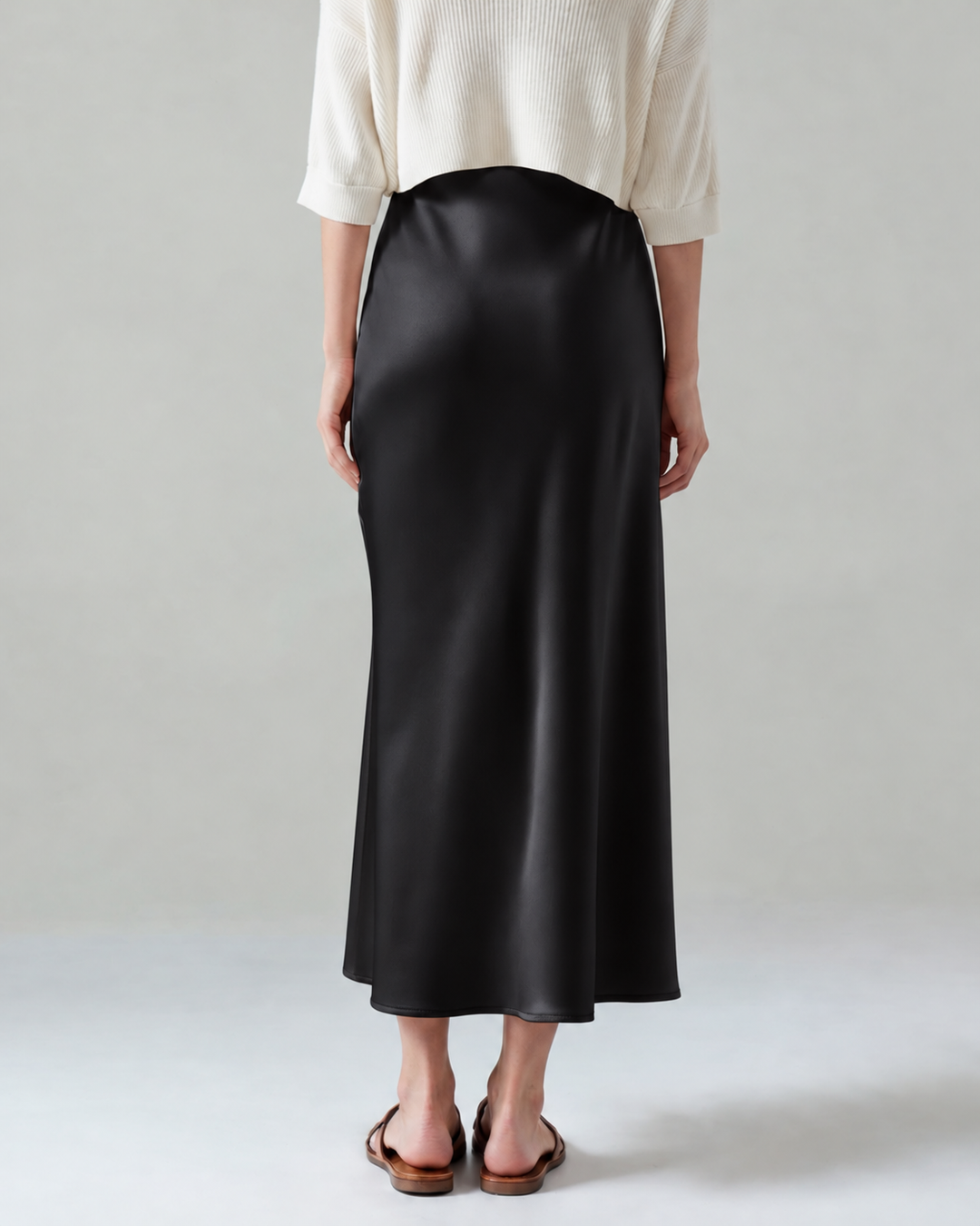 Old Money Silk Skirt