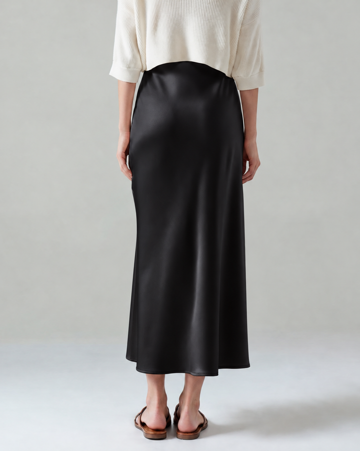 Old Money Silk Skirt
