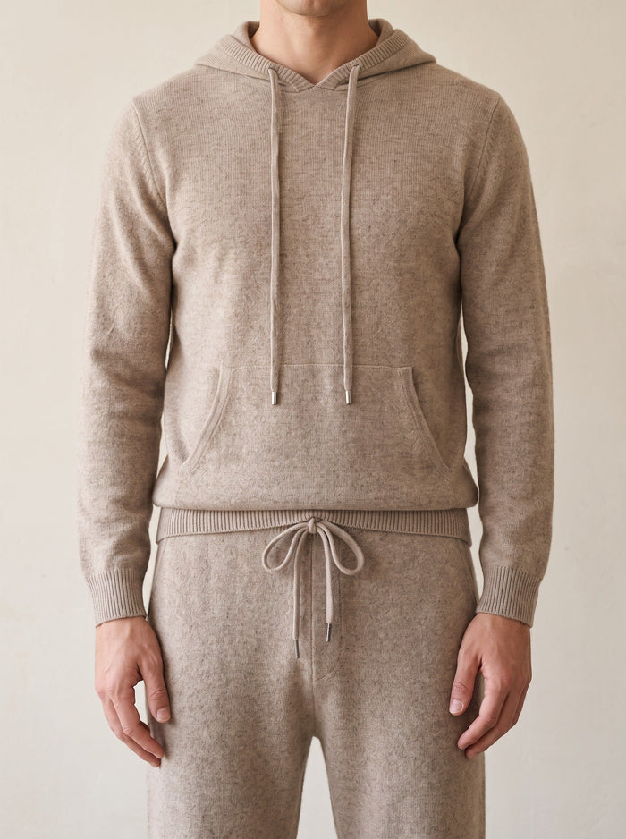 Men's Hooded Tracksuit with Drawstring and Kangaroo Pocket